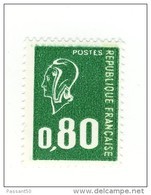 Bequet 0.80fr Vert YT 1891c + 1893b :  Typographié + TD GOMME TROPICALE . Maury N° 1891b + 1892c : 4 € . - Unused Stamps