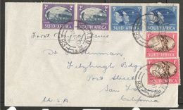 SouthAfrica1945: Michel178-80 FDC  To SanFrancisco,California (DEC.3,1945) - FDC