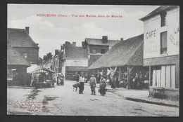 SONGEONS - Vue Des Halles , Jour De Marché - Songeons