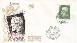 SARRE - ENVELOPPE 1er Jour - SCHULZE DELITZSCH - N° 420 - Année 1958 - FDC