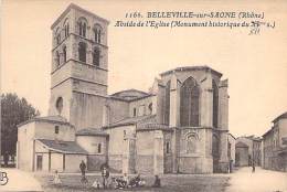 69 - BELLEVILLE Sur SAONE : Abside De L'Eglise ( Monument Historique XI-XII° ) - CPA - Rhône - Belleville Sur Saone
