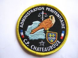INSIGNE TISSUS PATCH ADMINISTRATION PENITENTIAIRE LE CP DE CHATEAUROUX SUR VELCROS - Police & Gendarmerie