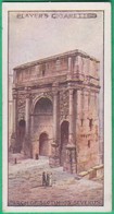 Chromo John Player & Sons, Player's Cigarettes - Wonders Of The World - Arch Of Septimius Severus, Rome, Italy N°4 - Player's