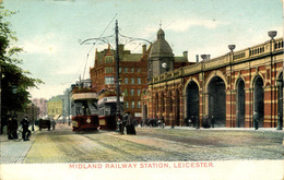 LEICS - LEICESTER - MIDLAND RAILWAY STATION 1907  Le3c - Leicester