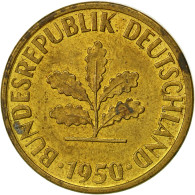 République Fédérale Allemande, 5 Pfennig, 1950, Hambourg, TTB, Brass Clad - 5 Pfennig