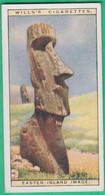 Chromo - Wills's Cigarettes - Wonders Of The Past - Easter Island Image N°14 - Wills