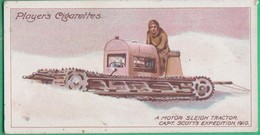 John Player, Player's Cigarettes, Polar Exploration - A Motor Sleigh Tractor. Capt. Scotts Expédition 1910 - Player's