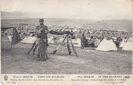 Military Postcard. Guerre 1914-15. Zeitinic Camp. Guarding The Colours. - Guerra 1914-18