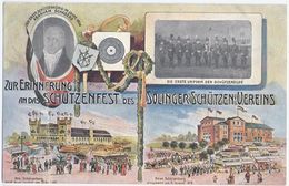 SOLINGEN Zur Erinnerung An Das Schützenfest Des Schützen Vereins 20.8.1906 Litho - Solingen