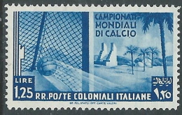 1934 EMISSIONI GENERALI MONDIALI DI CALCIO 1,25 LIRE MH * - I41-7 - Emisiones Generales