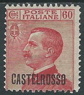 1922 CASTELROSSO EFFIGIE 60 CENT MH * - I38-10 - Castelrosso