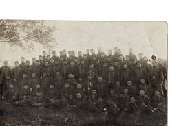 Cpa Photo De Groupe De Prisonniers Militaires Français Guerre 1914 1918 - Other & Unclassified