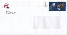 Portugal Cover With Soccer Stamp - Franking Machines (EMA)