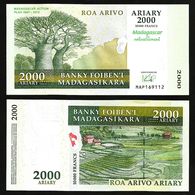 MADAGASCAR 2000 Ariary 2007-2012 UNC P93  Commemorative - Madagaskar