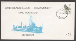 1997  Enveloppe Commémorative Buitendienstelling - Désarmement M930 Rochefort - Briefe U. Dokumente