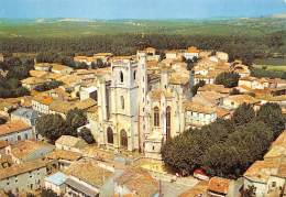 HERAULT  34  CAPESTANG  L'EGLISE SAINT ETIENNE  VUE AERIENNE - Capestang