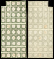 0078 ANTICHI STATI - SARDEGNA - 1863 - 5 Cent Verde Chiaro (13Eb) - Foglio Di 49 - Gomma Integra - Otros & Sin Clasificación