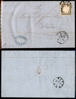 0084 ANTICHI STATI - SARDEGNA - 10 Cent Grigio Oliva Scuro (14Ca) - Lettera Da Livorno A Firenze Del 18.7.61 (600) - Otros & Sin Clasificación