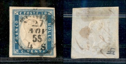 0093 ANTICHI STATI - SARDEGNA - 20 Cent (15) - Torino 27.11.55 - Other & Unclassified