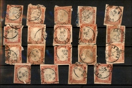 0116 ANTICHI STATI - SARDEGNA - Genova 1858/1859 - 40 Cent (16A/16B) - 19 Pezzi Usati - Qualità Mista - Da Esaminare - Other & Unclassified