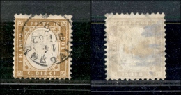 0169 REGNO - 1862 - 10 Cent (1) - Livorno 14.10.62 (700) - Altri & Non Classificati