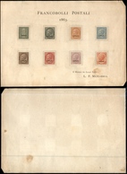 0194 REGNO - 1863 - Saggi De La Rue Menabrea - 8 Esemplari Su Foglietto Originale - Other & Unclassified