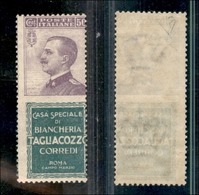 0291 REGNO - 1924 - 50 Cent Tagliacozzo (17-Pubblicitari) - Gomma Integra - E.Diena + Cert. AG (6.500) - Altri & Non Classificati