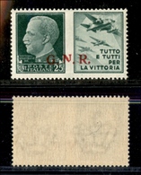 0337 REPUBBLICA SOCIALE - 1943 - GNR Brescia - 25 Cent Aviazione (15/I-Propaganda) - N Rotta - Gomma Integra - Non Catal - Other & Unclassified