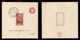 0510 EMISSIONI LOCALI - CORPO POLACCO - Foglietto 5 Lire + 195 Lire (4) - Osiedle (Barletta) 11.4.46 - Otros & Sin Clasificación