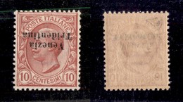 0516 OCCUPAZIONI - TRENTINO ALTO  ADIGE - 1918 - 10 Cent Venezia Tridentina (22aa) Con Soprastampa Capovolta - Gomma Int - Andere & Zonder Classificatie