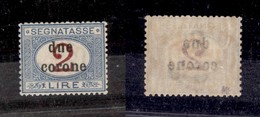 0530 OCCUPAZIONI - TRENTO E TRIESTE - 1919 - 2 Corone Su 2 Lire (8-Segnatasse) - Nuovo Con Gomma - Ben Centrato (360) - Andere & Zonder Classificatie