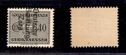 0568 OCCUPAZIONI - ZARA - 1943 - 40 Cent Segnatasse (6b) Con Soprastampa Spostata - Gomma Integra (450) - Altri & Non Classificati