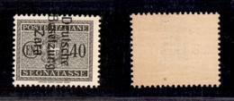 0568 OCCUPAZIONI - ZARA - 1943 - 40 Cent Segnatasse (6b) Con Soprastampa Spostata - Gomma Integra (450) - Andere & Zonder Classificatie