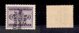 0569 OCCUPAZIONI - ZARA - 1943 - 50 Lire Segnatasse (7c) Con Soprastampa Spostata - Gomma Integra (450) - Altri & Non Classificati