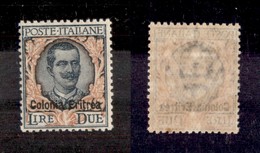 0607 COLONIE - ERITREA - 1925 - 2 Lire (95) - Molto Ben Centrato - Gomma Integra (350) - Altri & Non Classificati