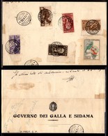 0616 COLONIE - ETIOPIA - Galla E Sidana - Anderaccia 23.8.37 (penultimo Giorno D’uso) - Cinque Diversi Valori (205 Eritr - Altri & Non Classificati