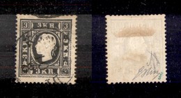 0719 AUSTRIA - 1858 - 3 Kreuzer (Unif.7) I Tipo - Usato (400) - Andere & Zonder Classificatie