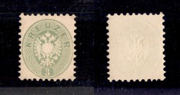 0722 AUSTRIA - 1863 - 3 Kreuzer (31) - Gomma Integra - Altri & Non Classificati