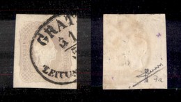 0735 AUSTRIA - 1861 - 1,05 Kreuzer Per Giornali (23-lilla Grigio Chiaro) - Sorani - Altri & Non Classificati