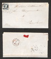0804 OLANDA - 5 Cent Guglielmo III (1) - Lettera Da Dirksland A Prinsland Del 13.6.53 - Francobollo Assottigliato - Altri & Non Classificati