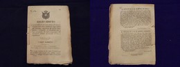 0835 VARIE - 1836 - Torino 30 Marzo - Regio Editto  Dell’Amministrazione Delle Poste - Fascicolo Di 160 Pagine Cucite E  - Andere & Zonder Classificatie