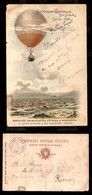 0893 POSTA AEREA - Torino 1898 - Pallone Frenato - Stazione Aerea Esp. Torino 25.6.98 - “mando Dalle Nuvole Un Saluto... - Other & Unclassified