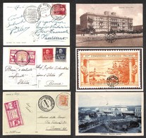 0918 POSTA AEREA - 1925 (28 Giugno) - Livorno Posta Aerea Eccezionale - Tre Cartoline (39/39a) - Other & Unclassified