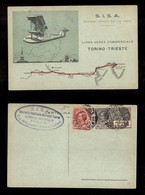 0950 POSTA AEREA - 1926 (Trieste 5 Aprile) - Cartolina S.I.S.A. (56) - Altri & Non Classificati
