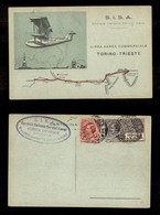 0950 POSTA AEREA - 1926 (Trieste 5 Aprile) - Cartolina S.I.S.A. (56) - Andere & Zonder Classificatie