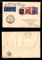 1218 POSTA AEREA - 1939 (5 Giugno) - Catania Malta (507c) - Altri & Non Classificati