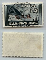 1424 GNR VERONA - 1944 - GNR Verona - 2 Lire Aeroespresso (1251ccb - Aerea) Con Tre Punti Grossi - Verona (Titolare) 26. - Altri & Non Classificati