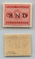 1445 GNR VERONA - 1944 - GNR Verona - 20 Cent (49a - Segnatasse) Con Soprastampa Capovolta - Gomma Integra - Oliva (220) - Altri & Non Classificati