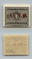 1467 GNR VERONA - 1944 - GNR Verona - 40 Cent (52 - Segnatasse) - Punto Piccolo Dopo G - Non Catalogato - Oliva - Altri & Non Classificati