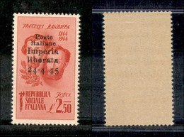 2131 EMISSIONI LOCALI - IMPERIA - 1945 – Imperia – 2,50 Lire Fratelli Bandiera Soprastampato (15c) – Senza Trattino Tra  - Andere & Zonder Classificatie